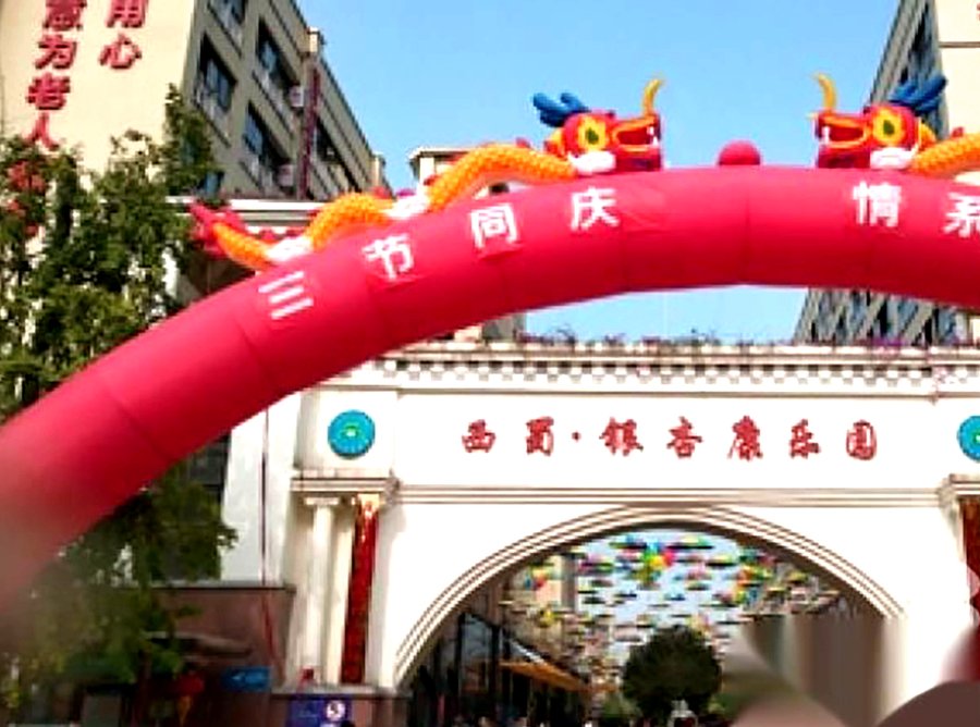 成都市郫都区西蜀·银杏康乐园:内设老年大学,定期组织书法、手工、合唱活动